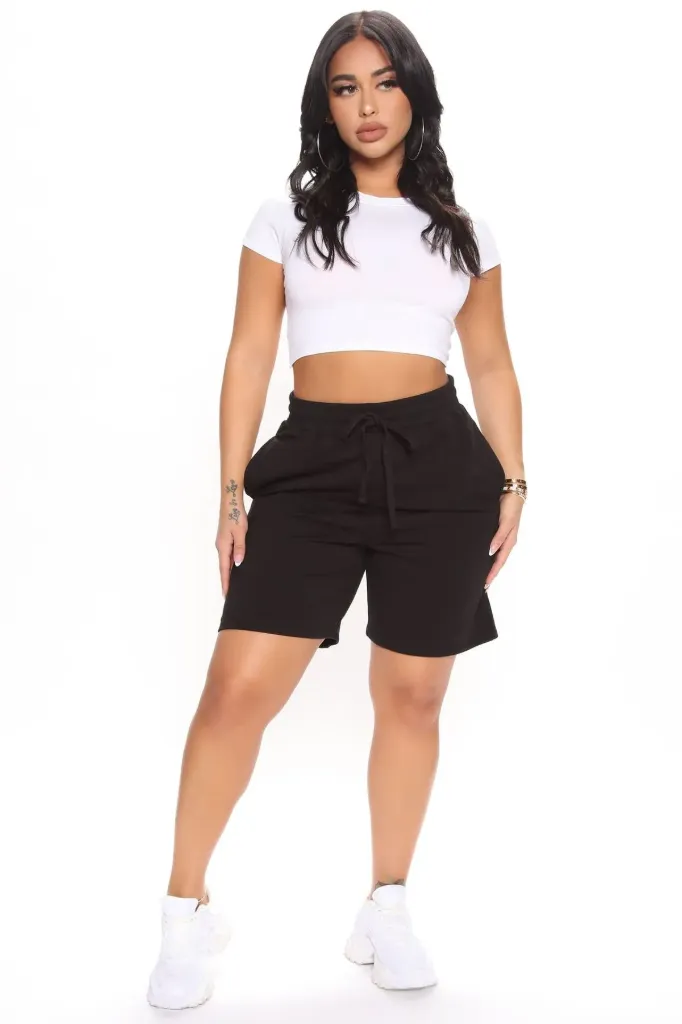 Terry Shorts (Black, S)