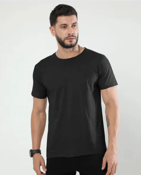Male Classic Crew T-Shirt (XS, Black)