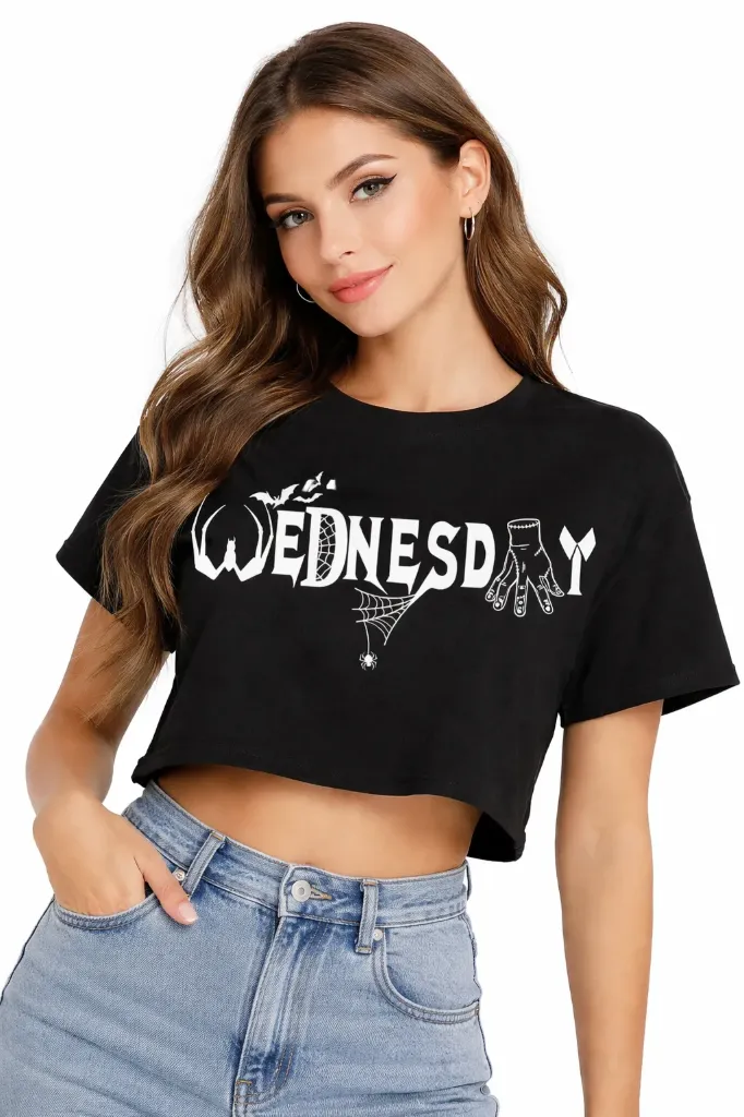 Spooky Wednesday - Crop Top (XS)