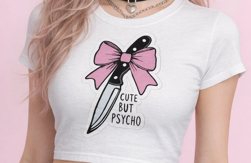 Psycho Baby Tee White (XS)