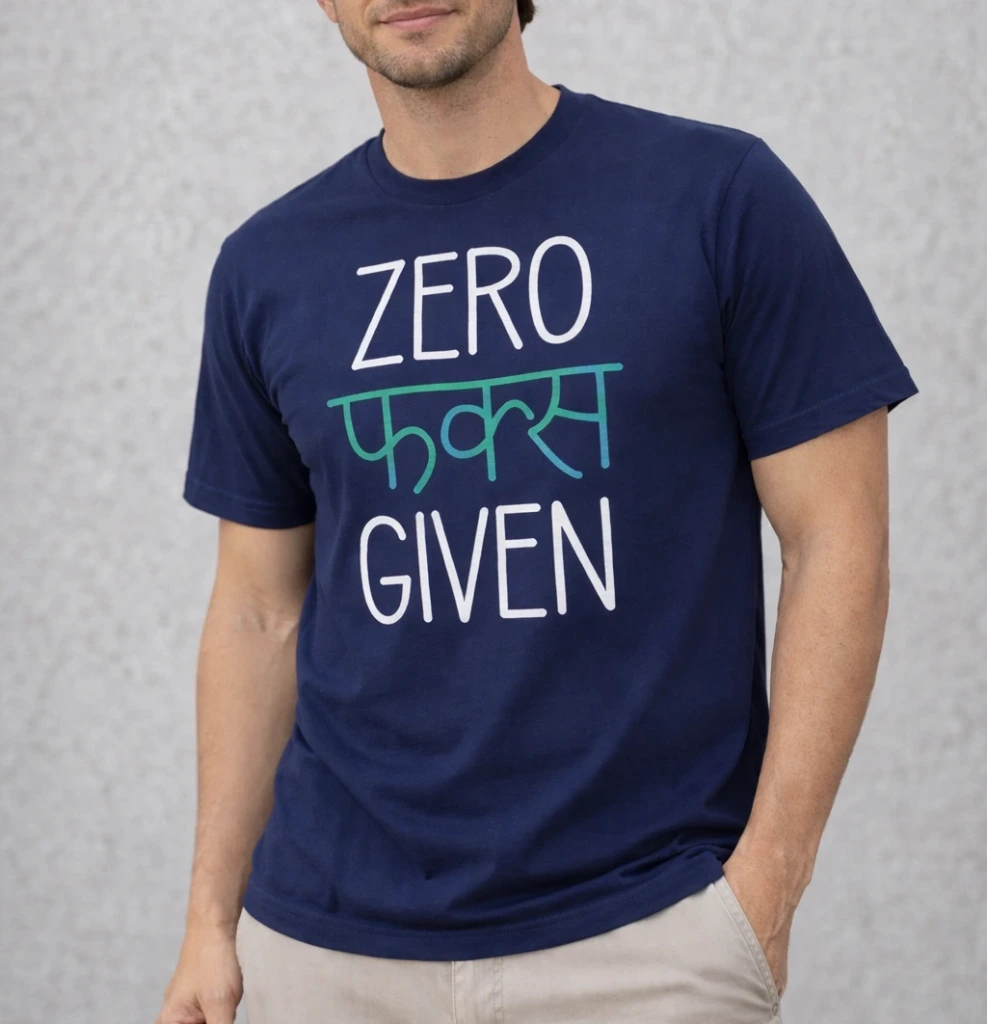 Zero F**k Crew T-Shirt (XS)