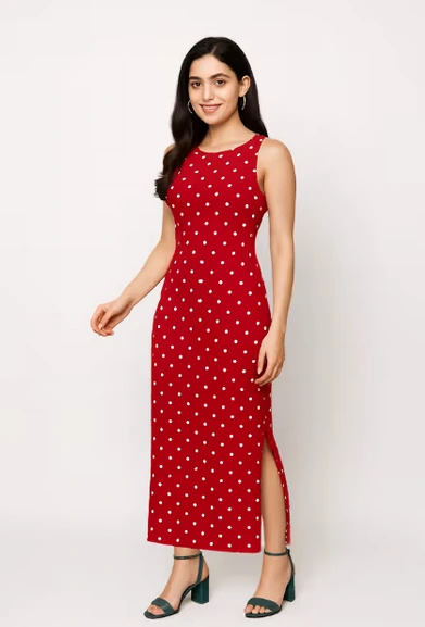 Polka Dots - Bodycon Dress (XS)
