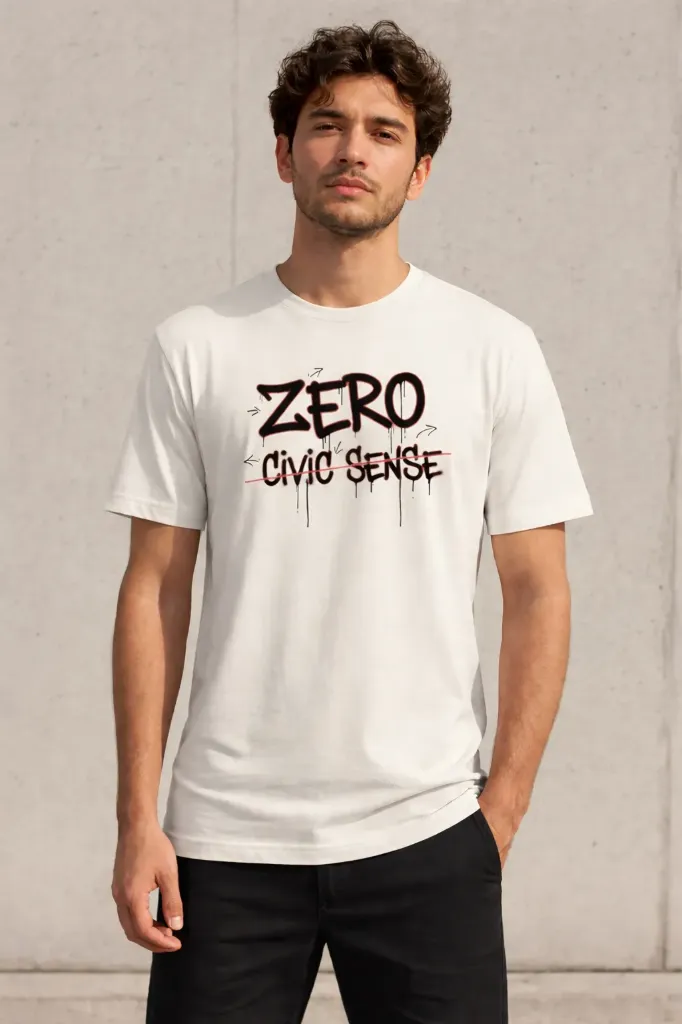 Zero Civic Sense Crew T-Shirt (XS)