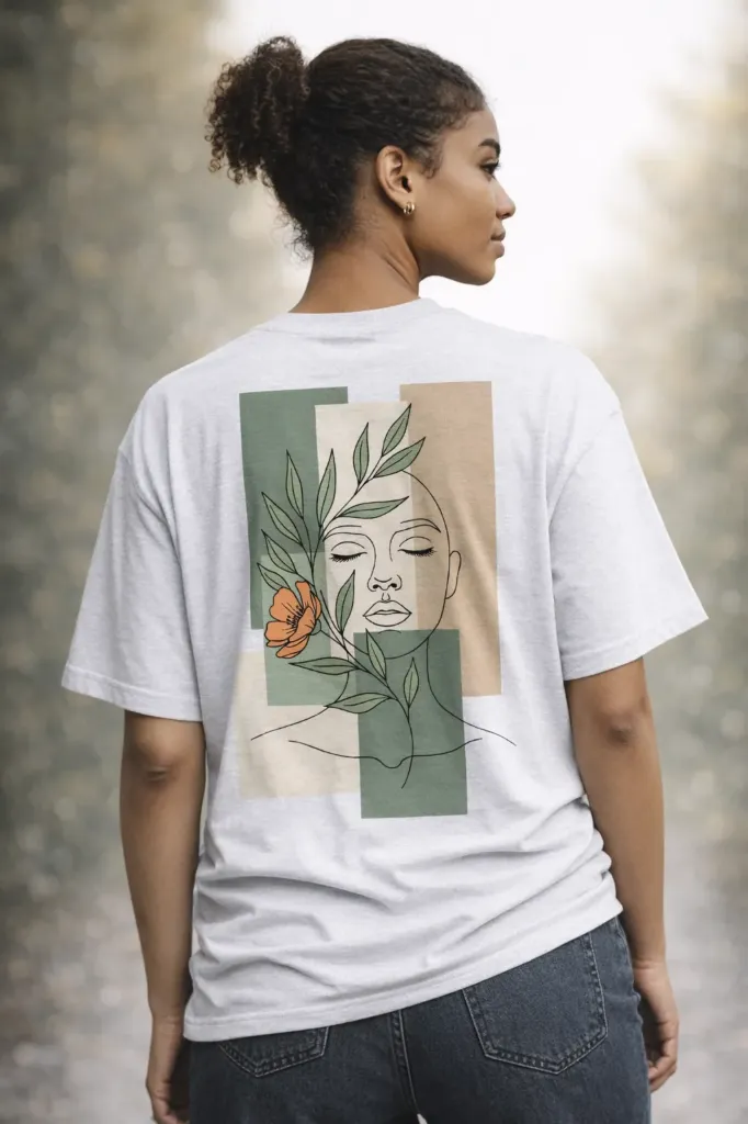 Floral Shirt (Black, S)